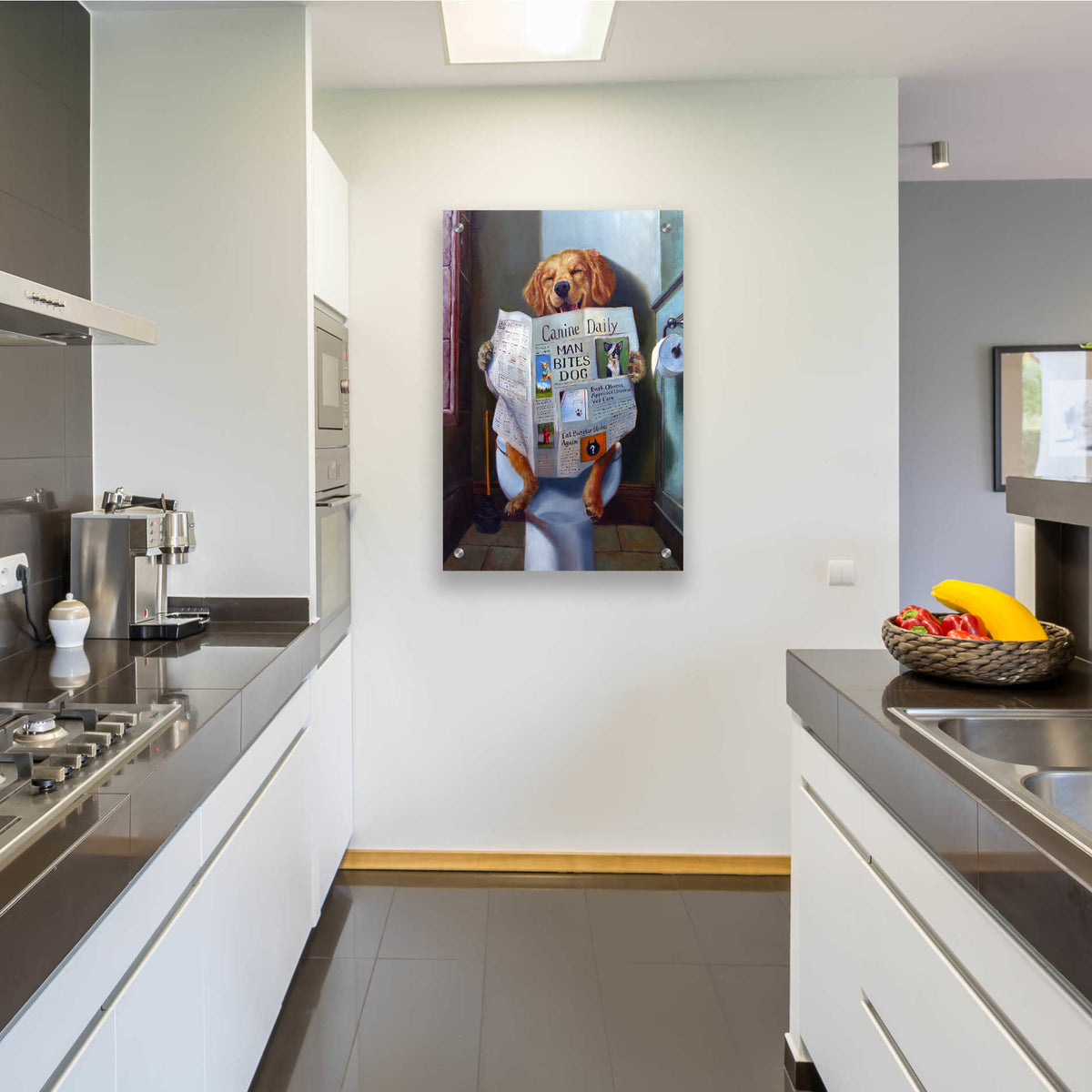 Epic Art 'Dog Gone Funny' by Lucia Heffernan, Acrylic Glass Wall Art,24x36