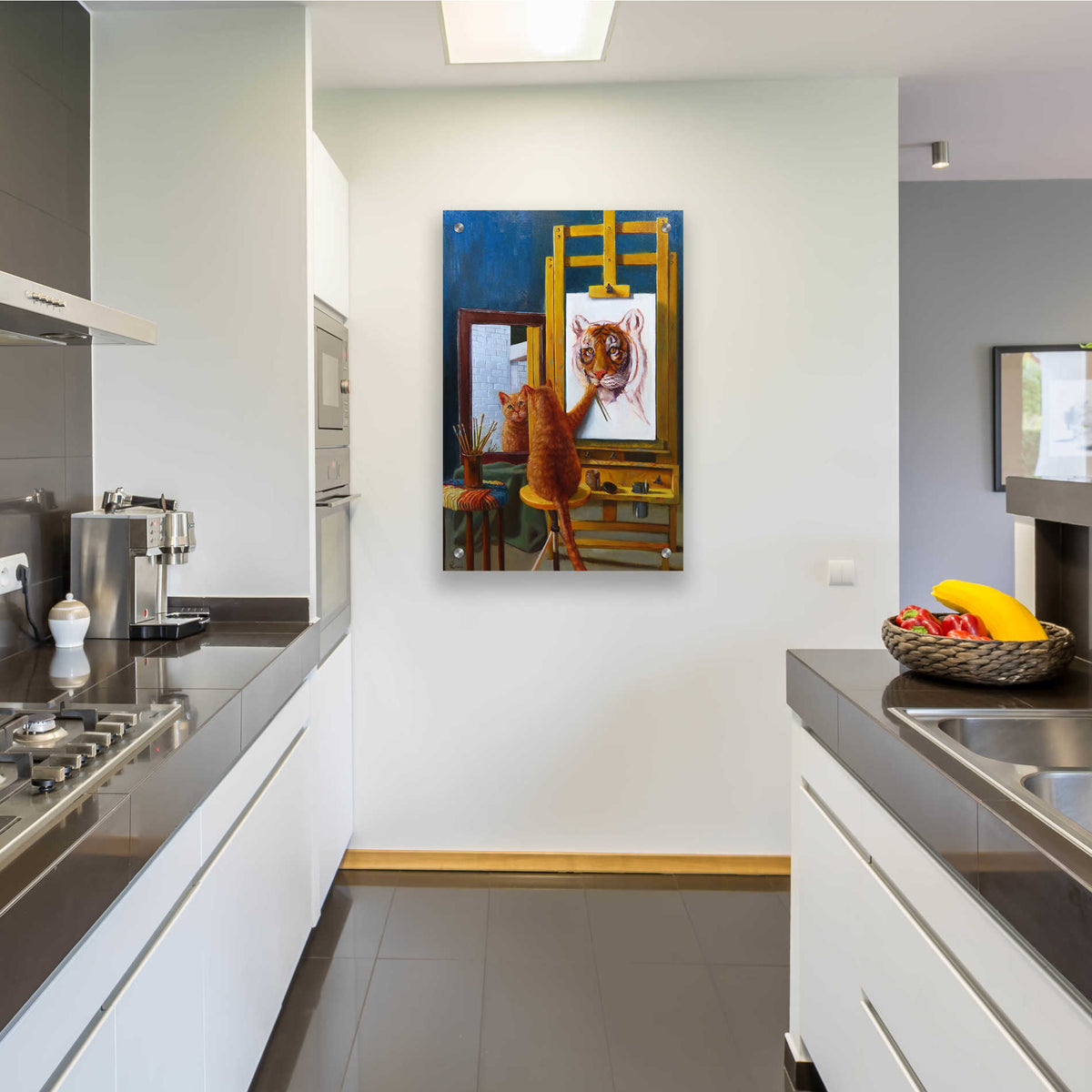 Epic Art 'Norman Catwell' by Lucia Heffernan, Acrylic Glass Wall Art,24x36