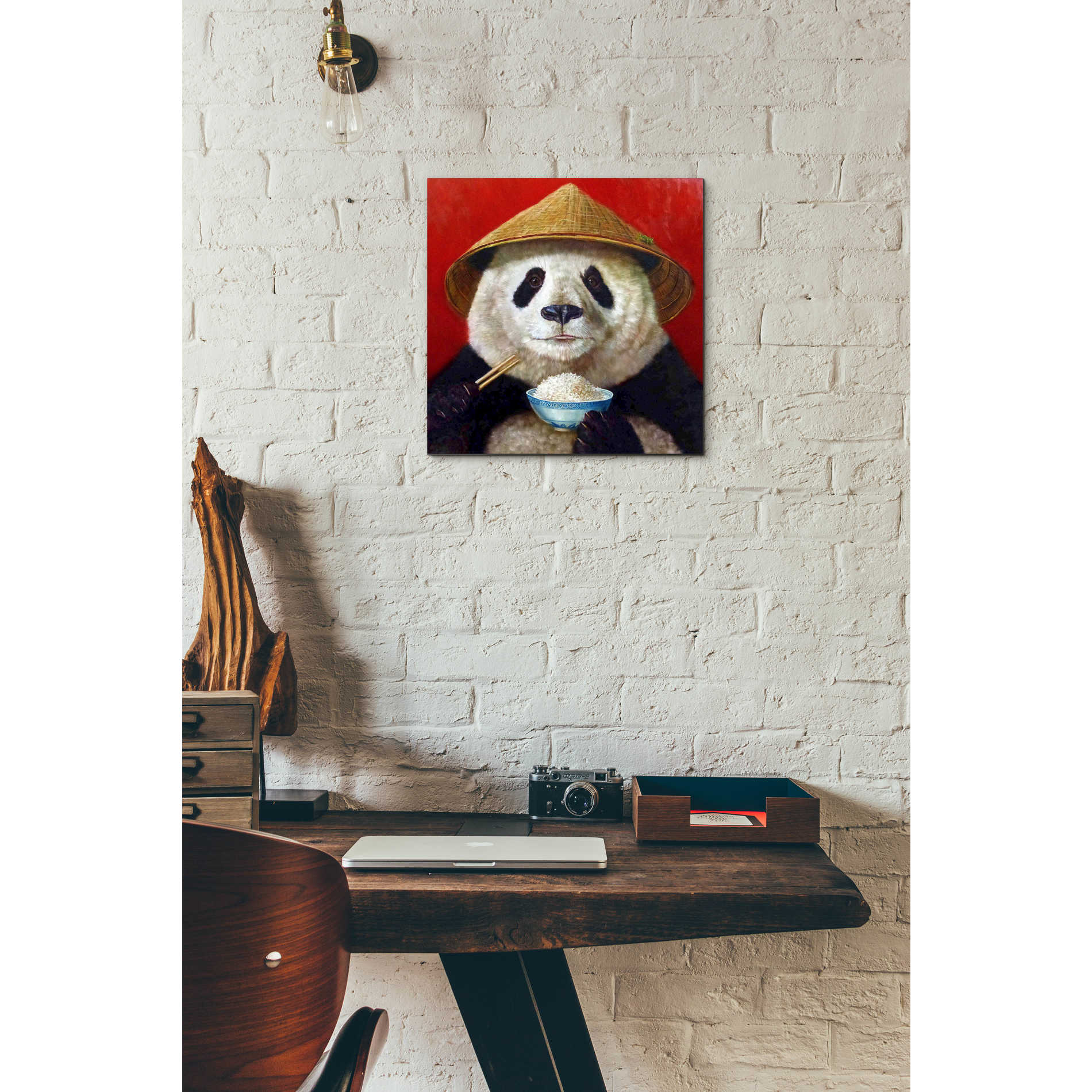 Epic Art 'Panda' by Lucia Heffernan, Acrylic Glass Wall Art,12x12