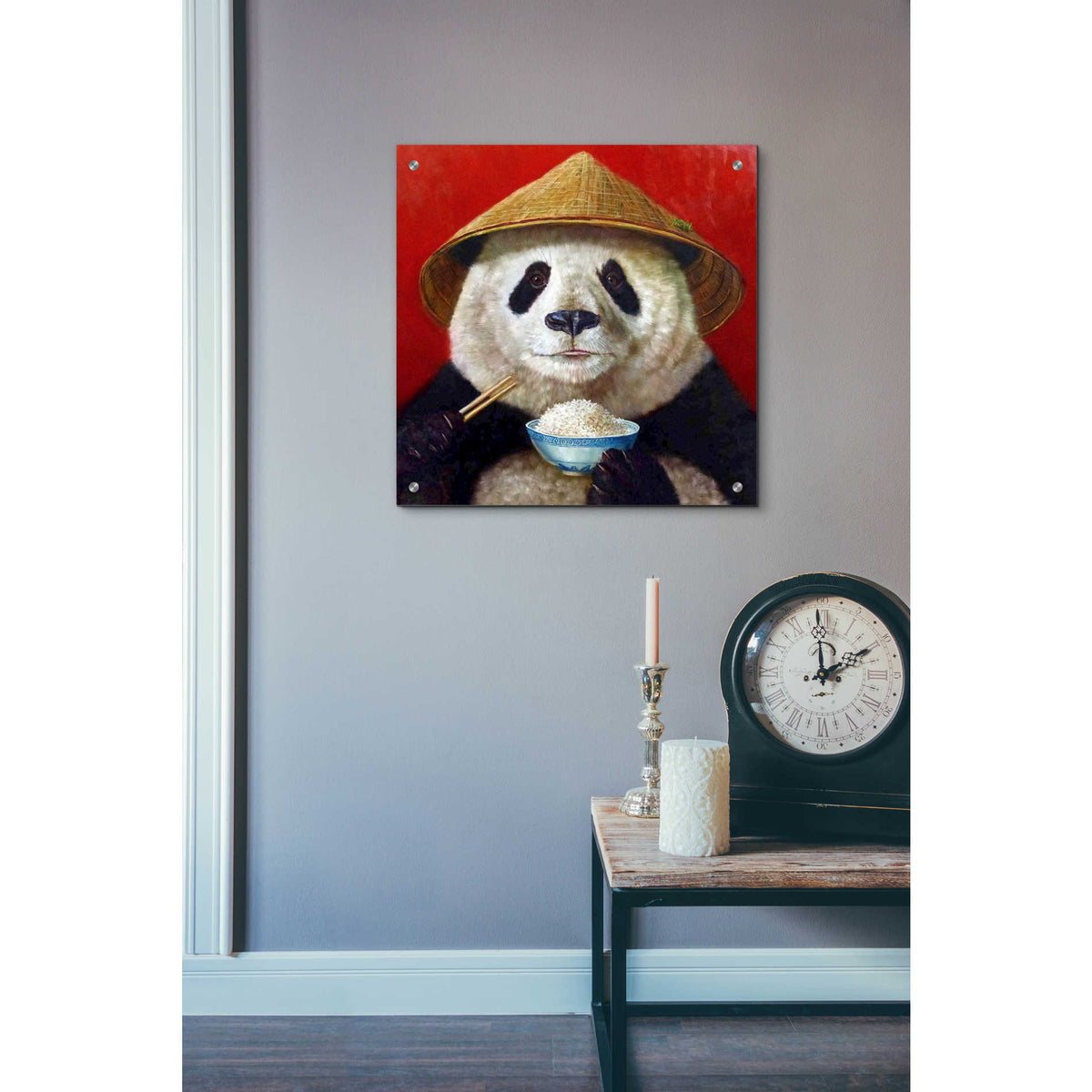 Epic Art 'Panda' by Lucia Heffernan, Acrylic Glass Wall Art,24x24
