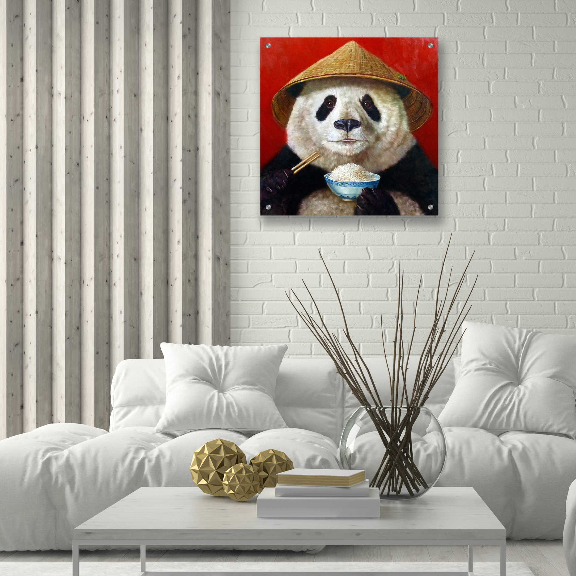 Epic Art 'Panda' by Lucia Heffernan, Acrylic Glass Wall Art,24x24