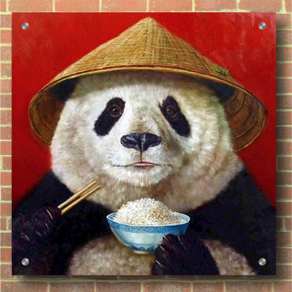 Epic Art 'Panda' by Lucia Heffernan, Acrylic Glass Wall Art,36x36