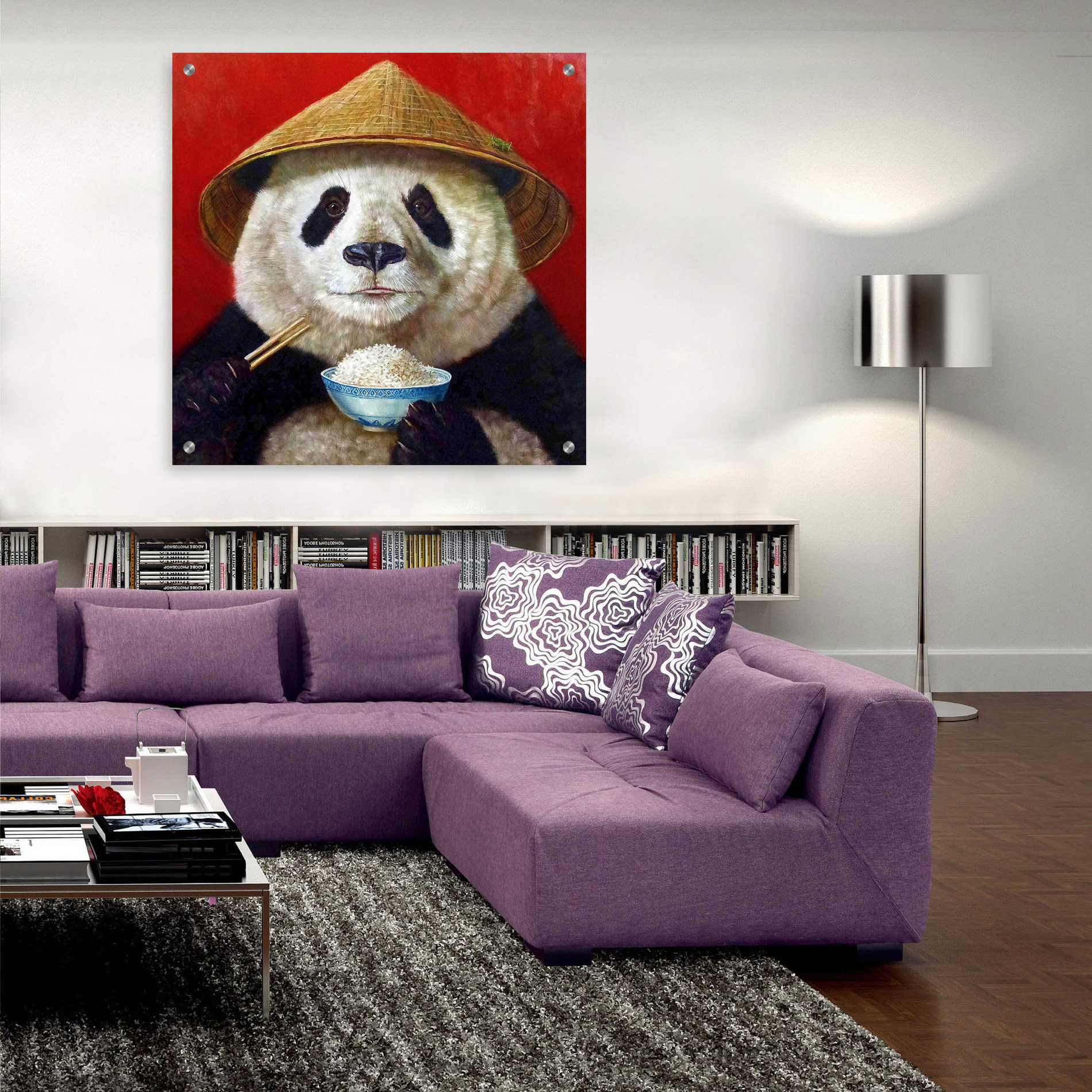 Epic Art 'Panda' by Lucia Heffernan, Acrylic Glass Wall Art,36x36