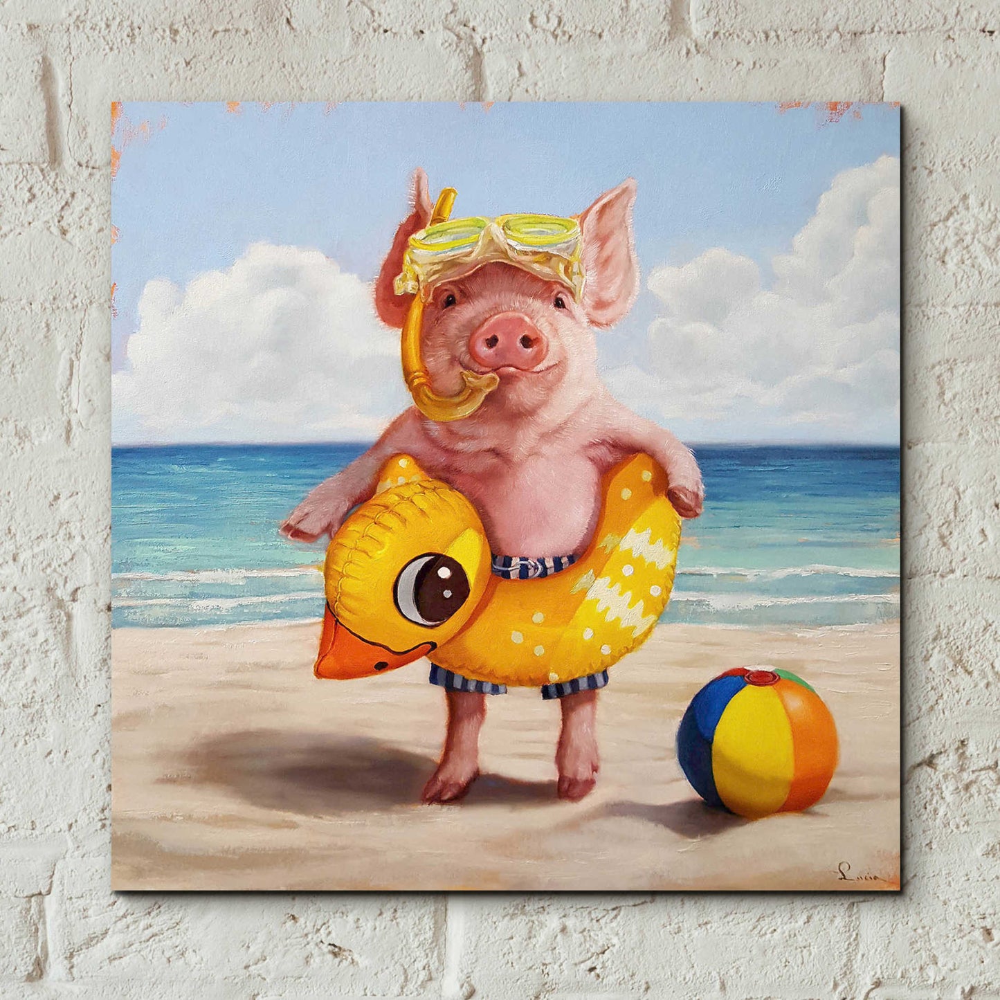 Epic Art 'Baked Ham' by Lucia Heffernan, Acrylic Glass Wall Art,12x12