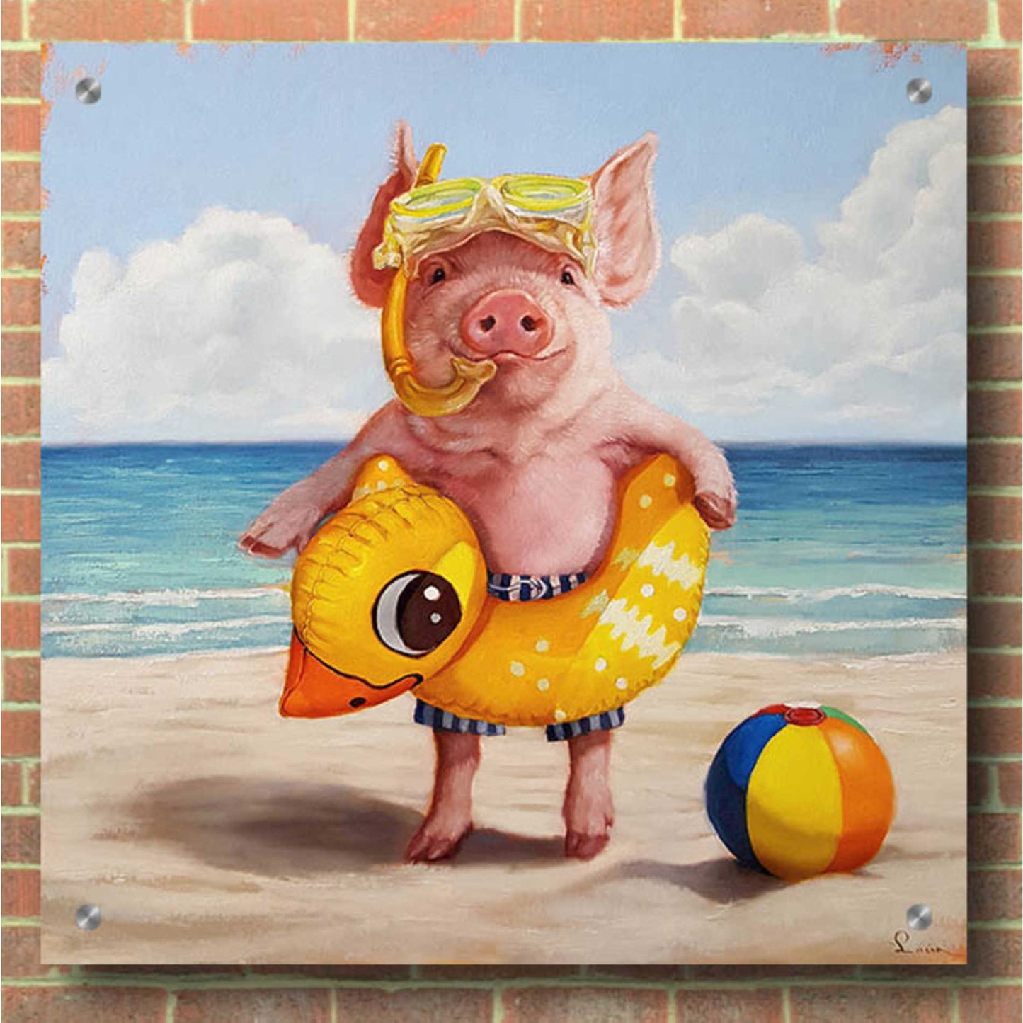 Epic Art 'Baked Ham' by Lucia Heffernan, Acrylic Glass Wall Art,36x36