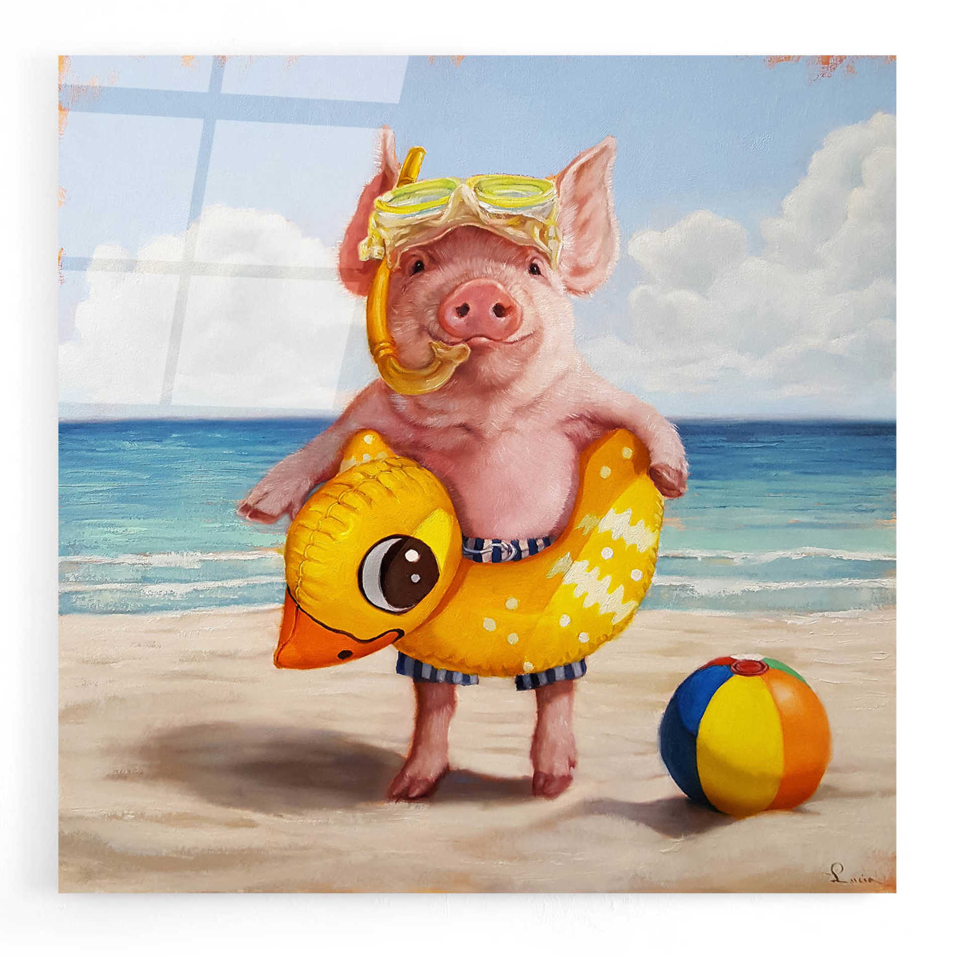 Epic Art 'Baked Ham' by Lucia Heffernan, Acrylic Glass Wall Art