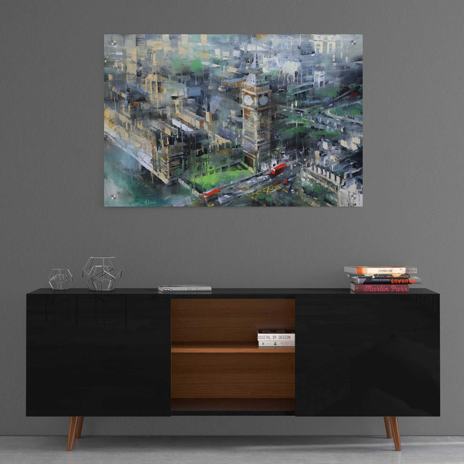 Epic Art 'London Green - Big Ben' by Mark Lague, Acrylic Glass Wall Art,36x24