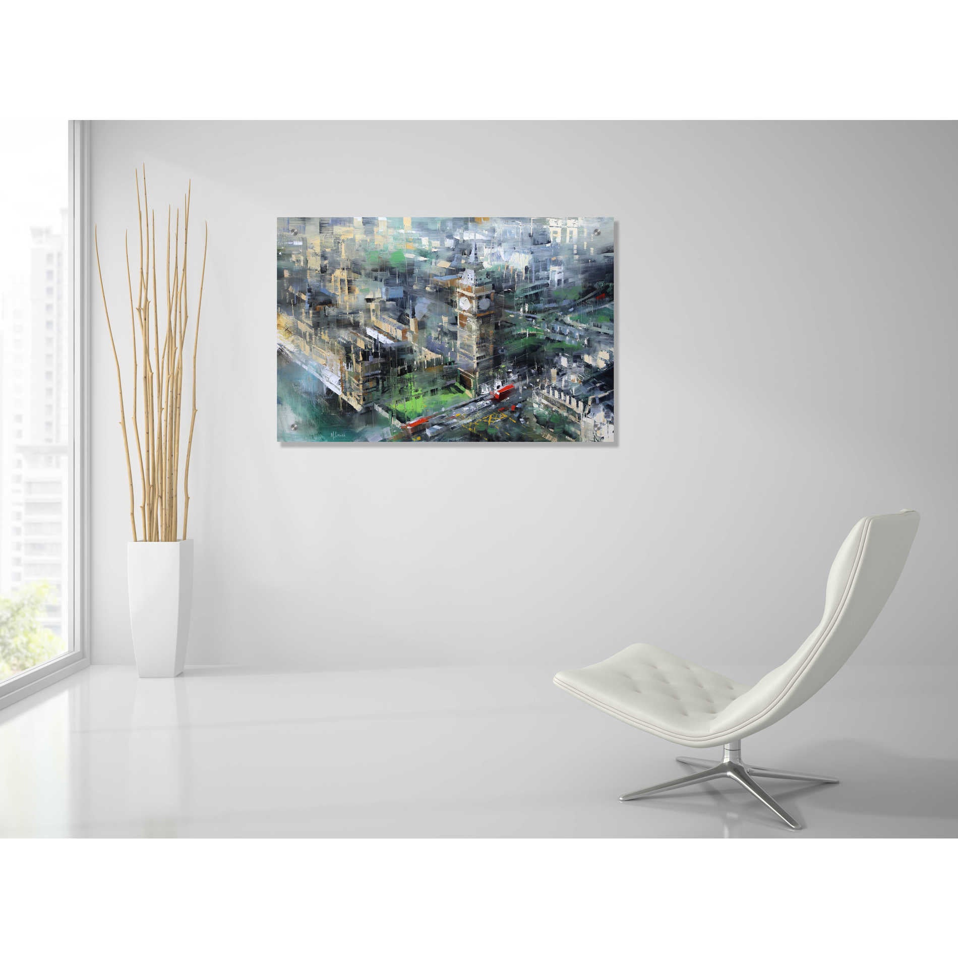 Epic Art 'London Green - Big Ben' by Mark Lague, Acrylic Glass Wall Art,36x24