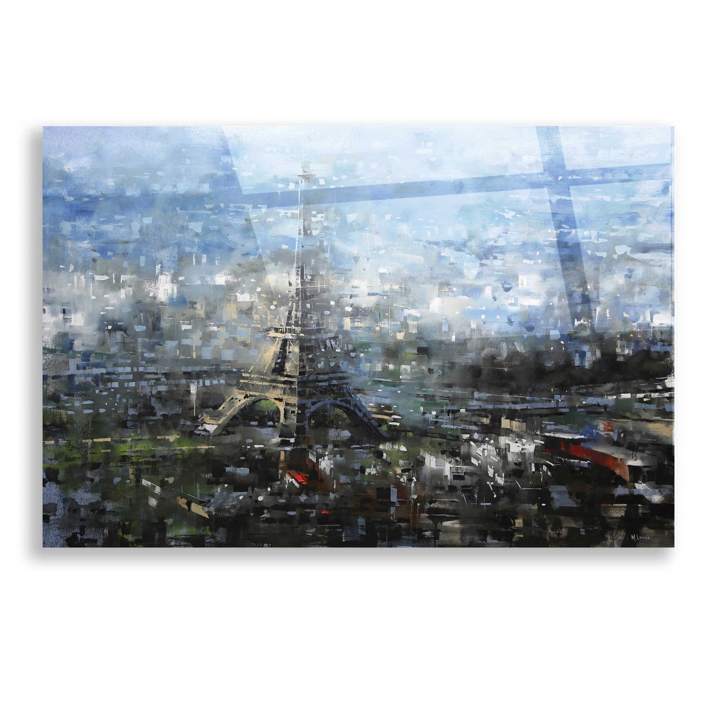 Epic Art 'Blue Paris' by Mark Lague, Acrylic Glass Wall Art