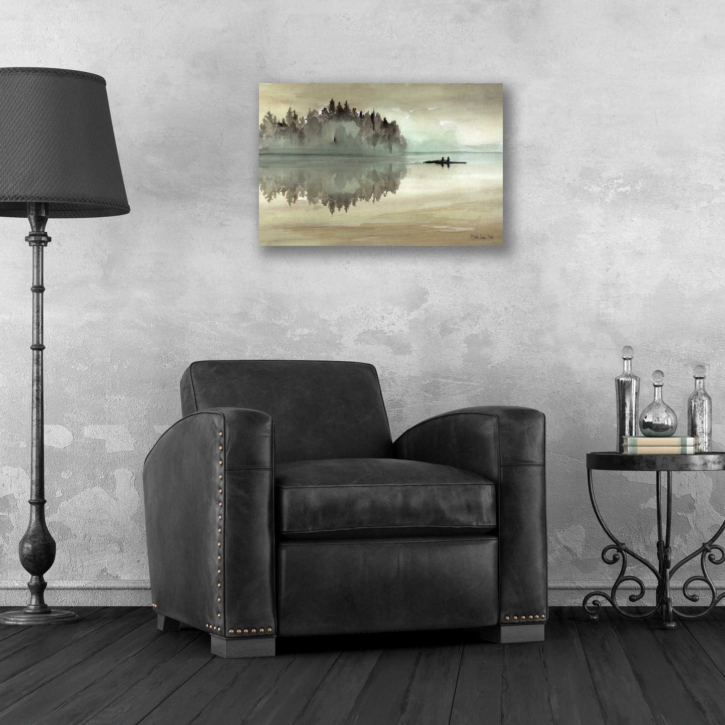 Epic Art 'Lake Fishing I' by Stellar Design Studio, Acrylic Glass Wall Art,24x16