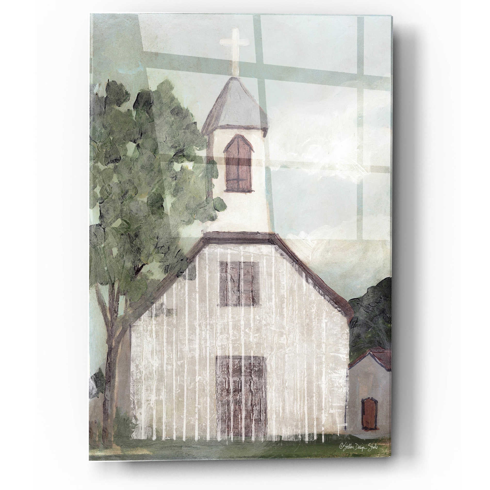 Epic Art 'Church 2' by Stellar Design Studio, Acrylic Glass Wall Art,12x16