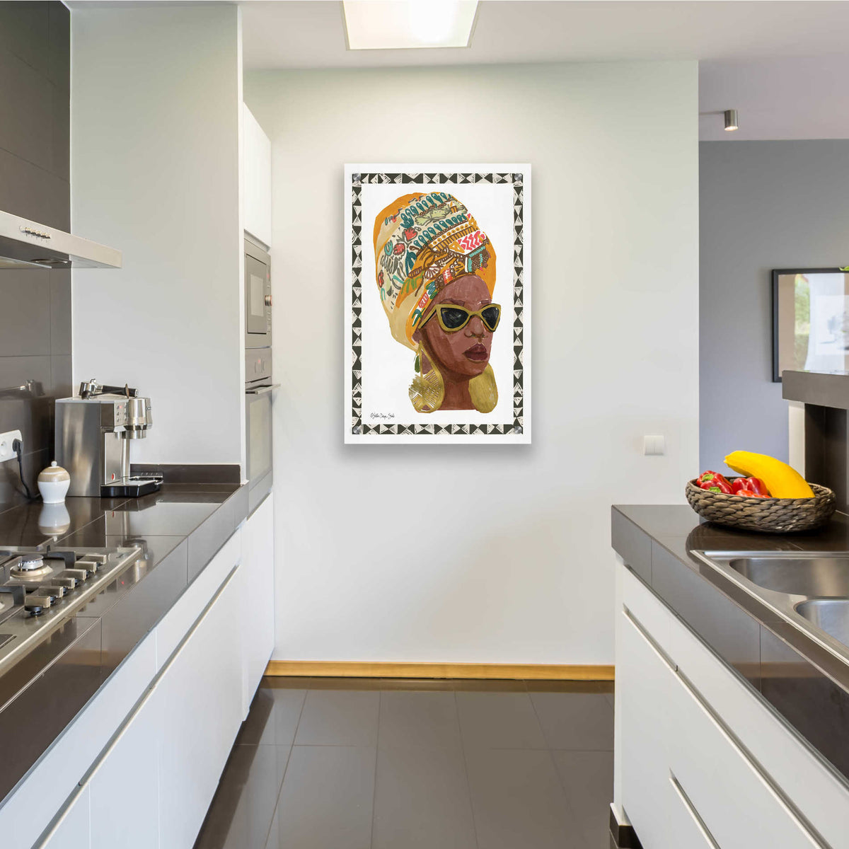Epic Art 'Side Portrait 1' by Stellar Design Studio, Acrylic Glass Wall Art,24x36