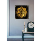 Epic Art 'Gold Mandala I' by Cindy Jacobs, Acrylic Glass Wall Art,24x24
