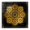 Epic Art 'Gold Mandala I' by Cindy Jacobs, Acrylic Glass Wall Art