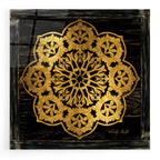 Epic Art 'Gold Mandala I' by Cindy Jacobs, Acrylic Glass Wall Art