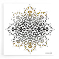 Epic Art 'Mandala on White' by Cindy Jacobs, Acrylic Glass Wall Art