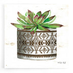 Epic Art 'Mud Cloth Vase VI' by Cindy Jacobs, Acrylic Glass Wall Art