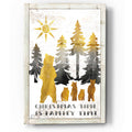 Epic Art 'Christmas Time is Family Time Bear Family' by Cindy Jacobs, Acrylic Glass Wall Art