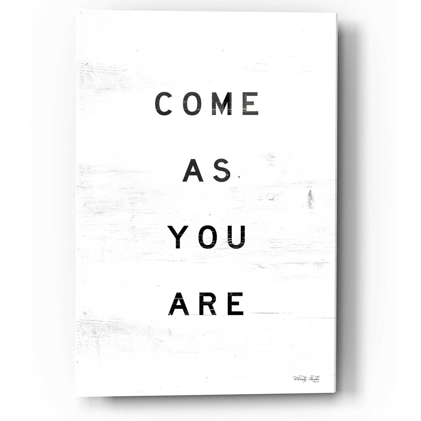 Epic Art 'Come As You Are' by Cindy Jacobs, Acrylic Glass Wall Art,12x16