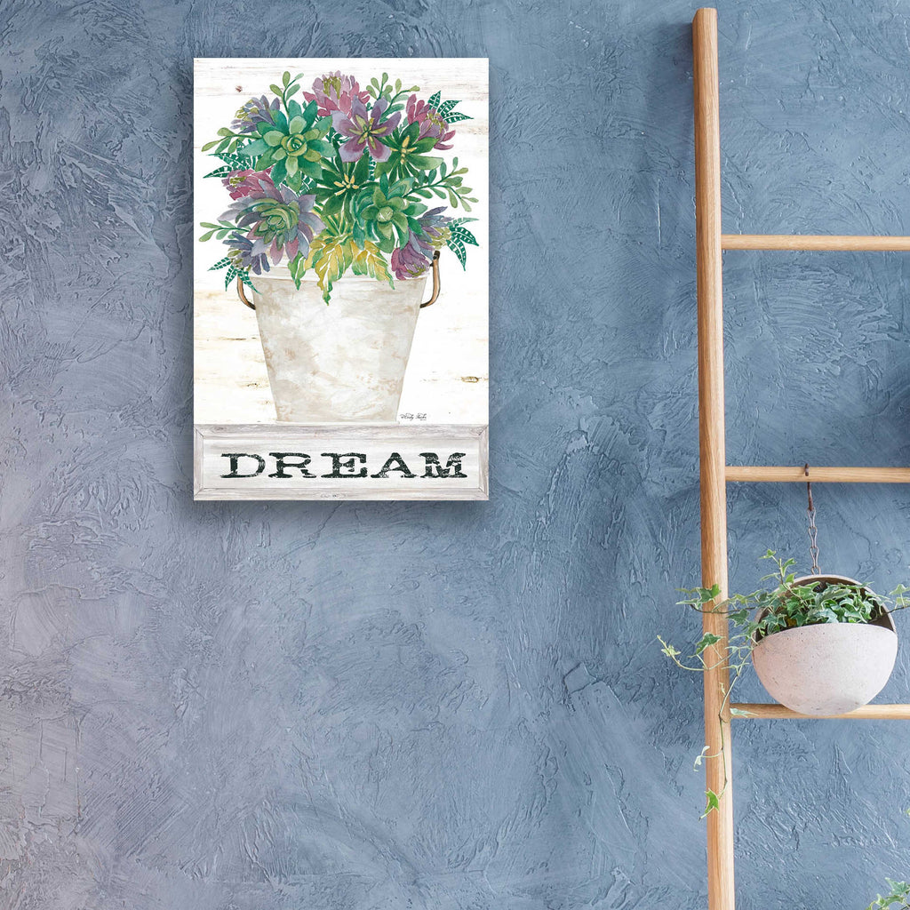 Epic Art 'Dream Succulents' by Cindy Jacobs, Acrylic Glass Wall Art,16x24