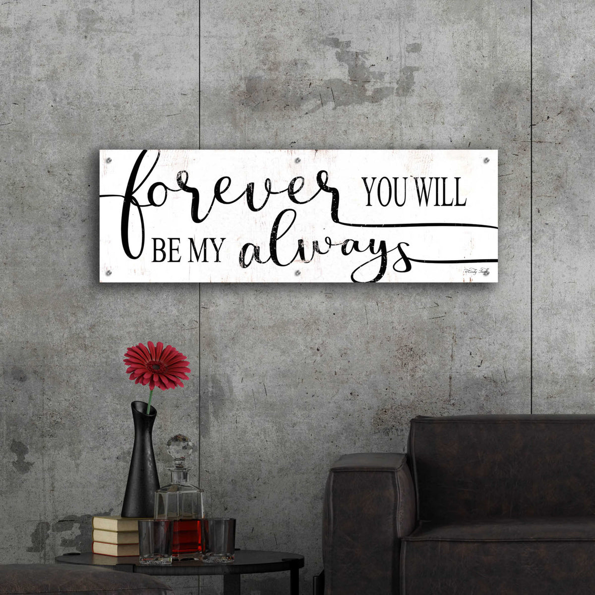 Epic Art 'You Will Be' by Cindy Jacobs, Acrylic Glass Wall Art,48x16
