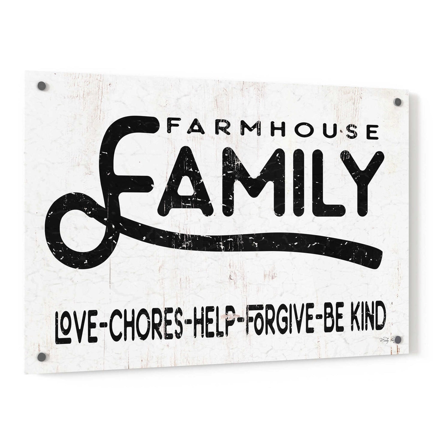 Epic Art 'Farmhouse Family' by Cindy Jacobs, Acrylic Glass Wall Art,36x24