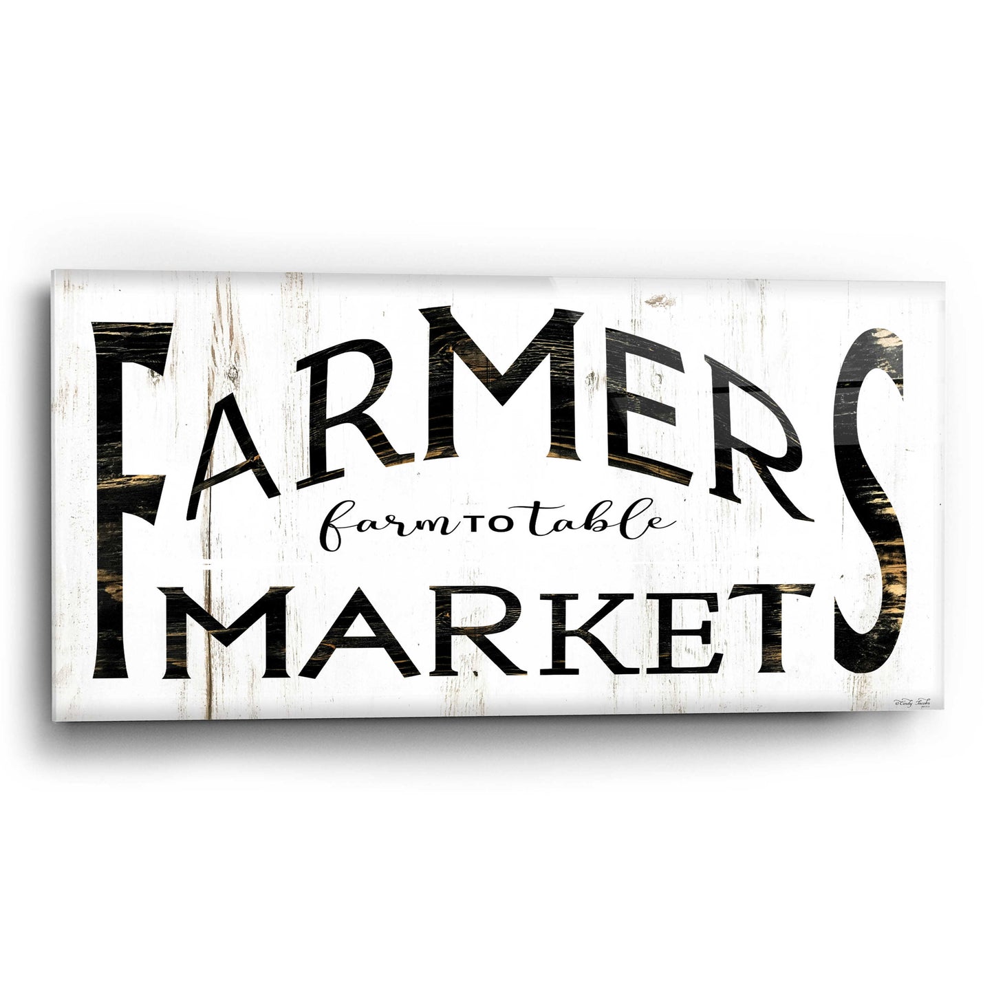 Epic Art 'Farmer's Market I' by Cindy Jacobs, Acrylic Glass Wall Art,24x12