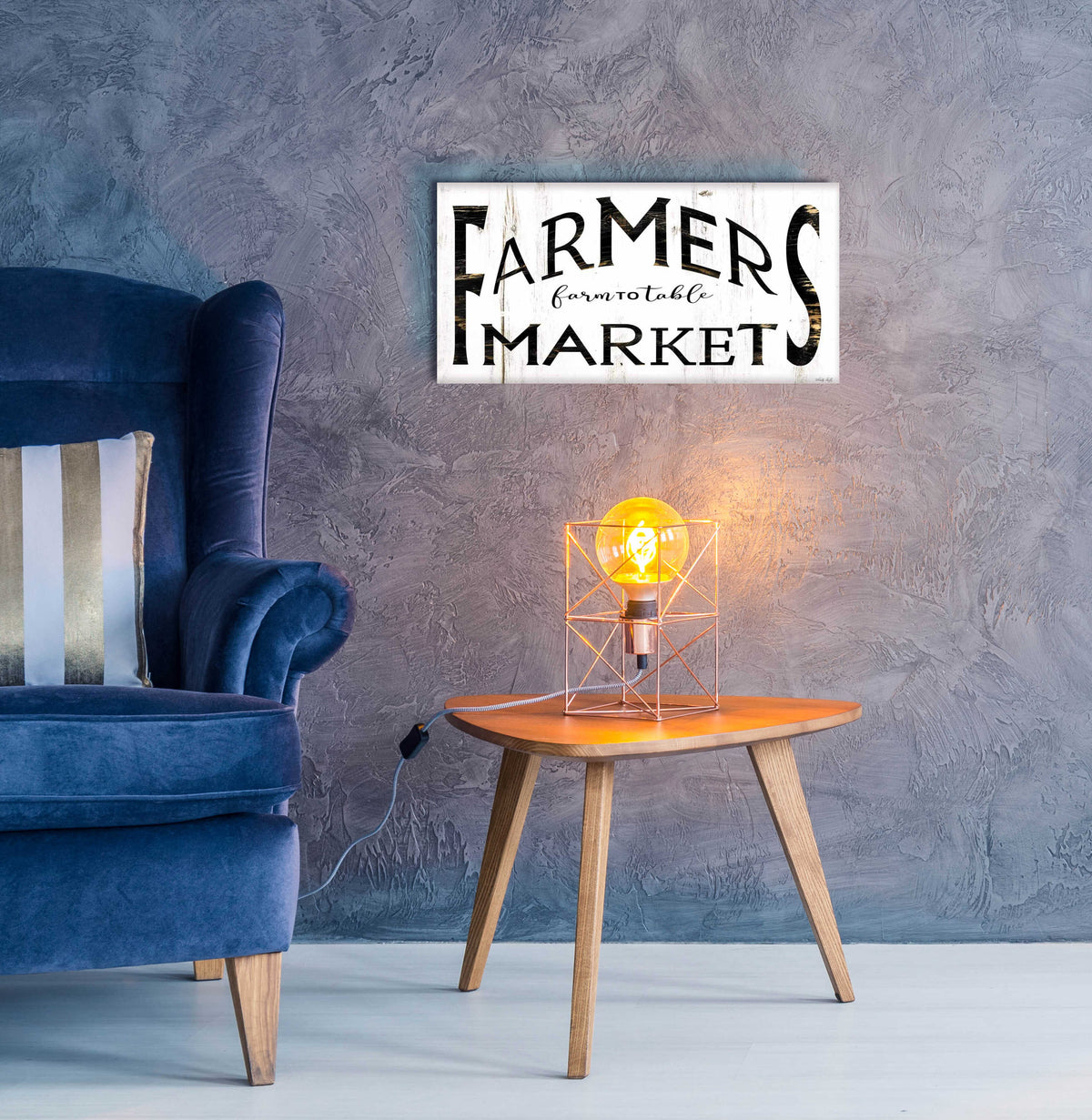 Epic Art 'Farmer's Market I' by Cindy Jacobs, Acrylic Glass Wall Art,24x12
