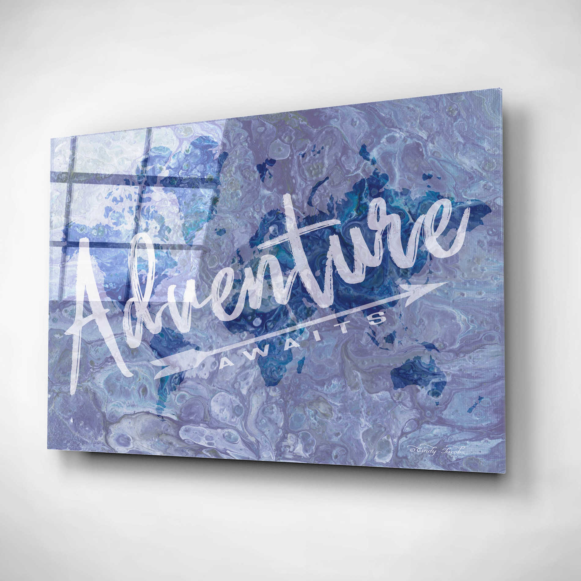 Epic Art 'Adventure' by Cindy Jacobs, Acrylic Glass Wall Art,24x16