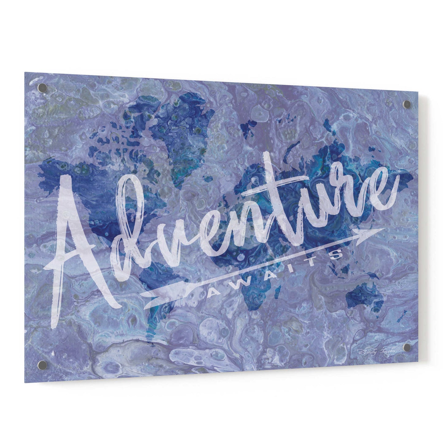 Epic Art 'Adventure' by Cindy Jacobs, Acrylic Glass Wall Art,36x24