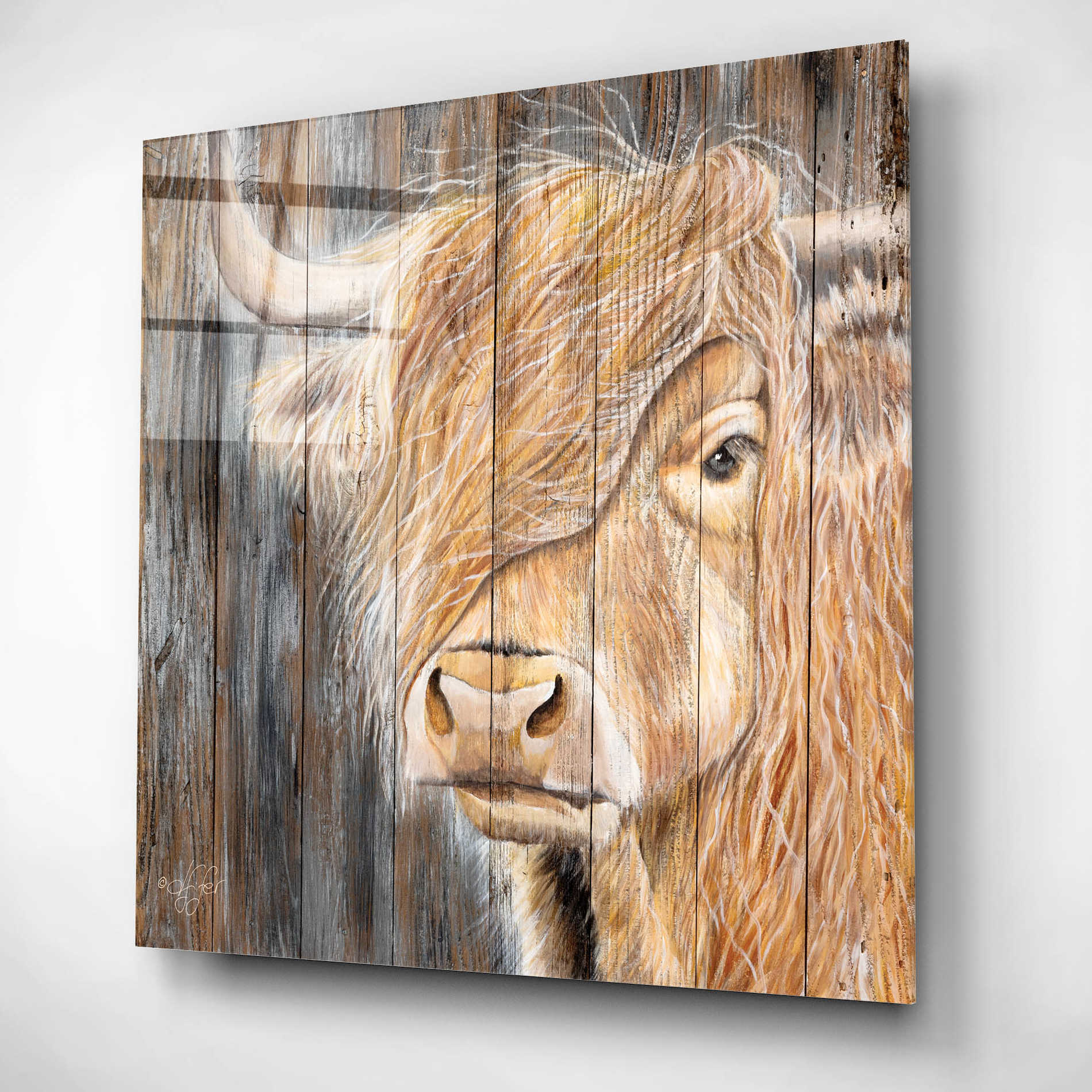 Epic Art 'A Windy Day on the Farm' by Diane Fifer, Acrylic Glass Wall Art