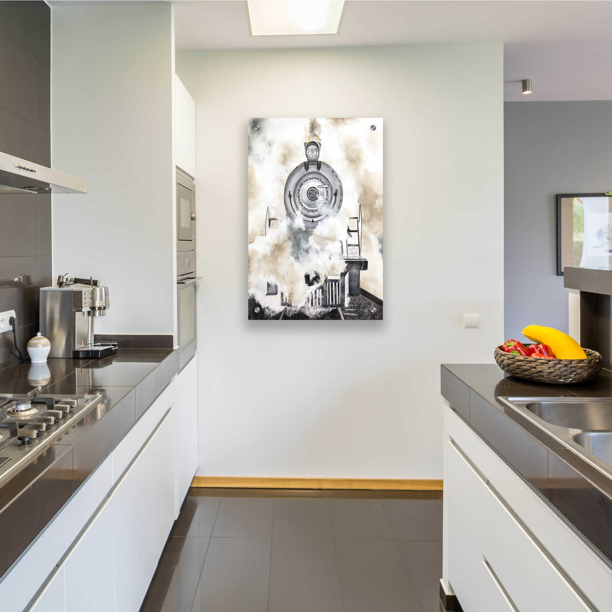 Epic Art 'Chugga Chugga' by Diane Fifer, Acrylic Glass Wall Art,24x36