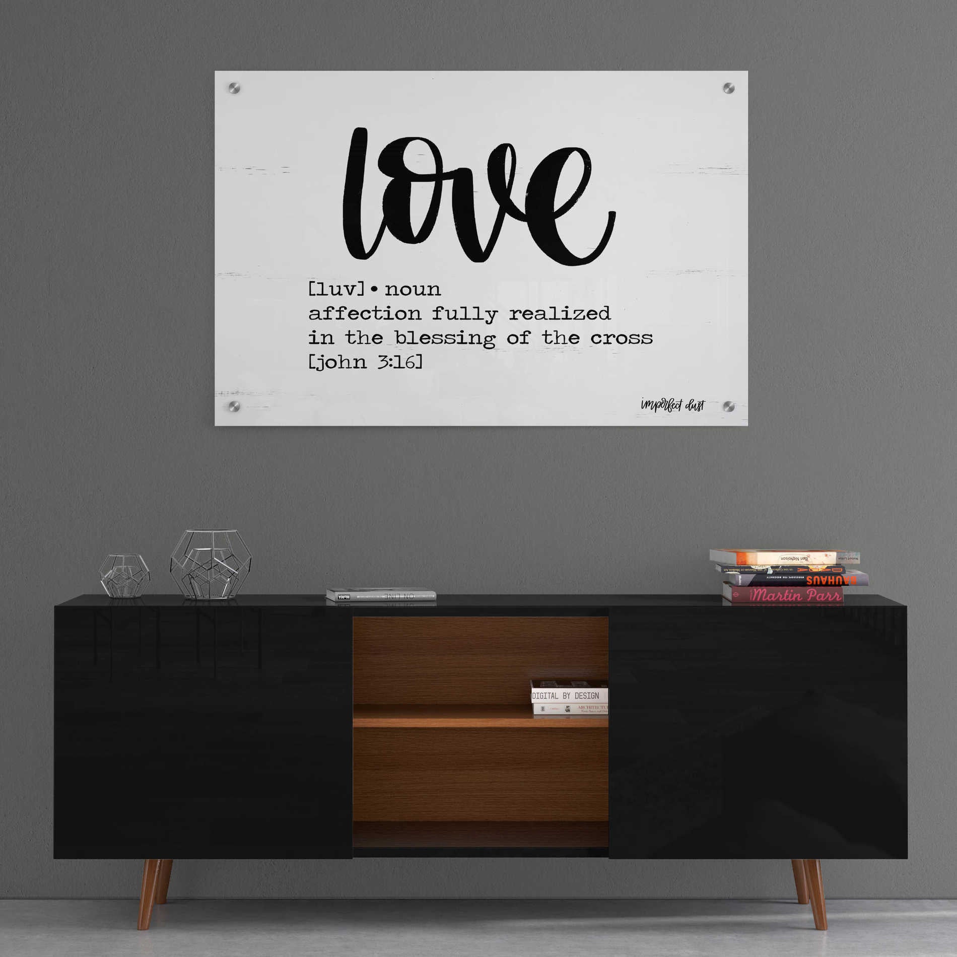 Epic Art 'Love' by Imperfect Dust, Acrylic Glass Wall Art,36x24