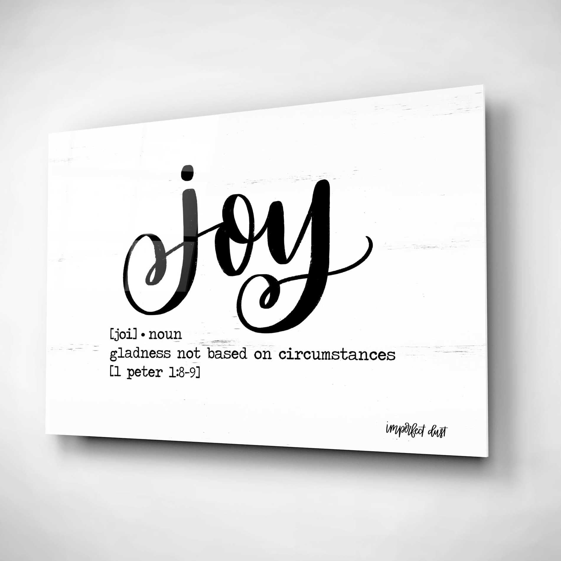 Epic Art 'Joy' by Imperfect Dust, Acrylic Glass Wall Art,16x12