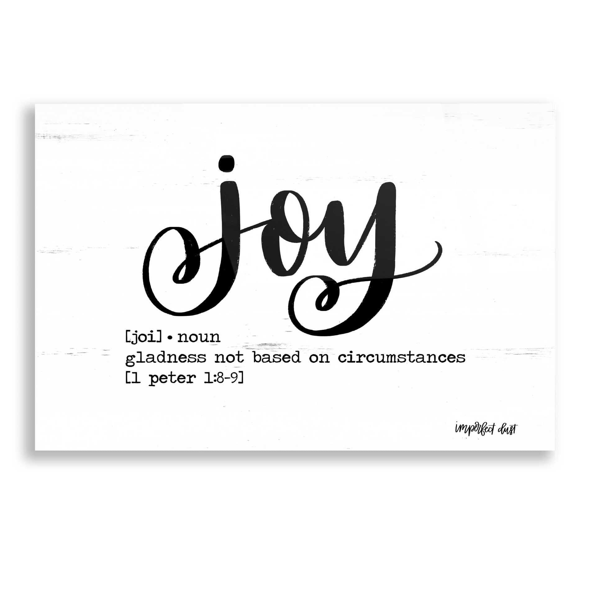 Epic Art 'Joy' by Imperfect Dust, Acrylic Glass Wall Art,16x12