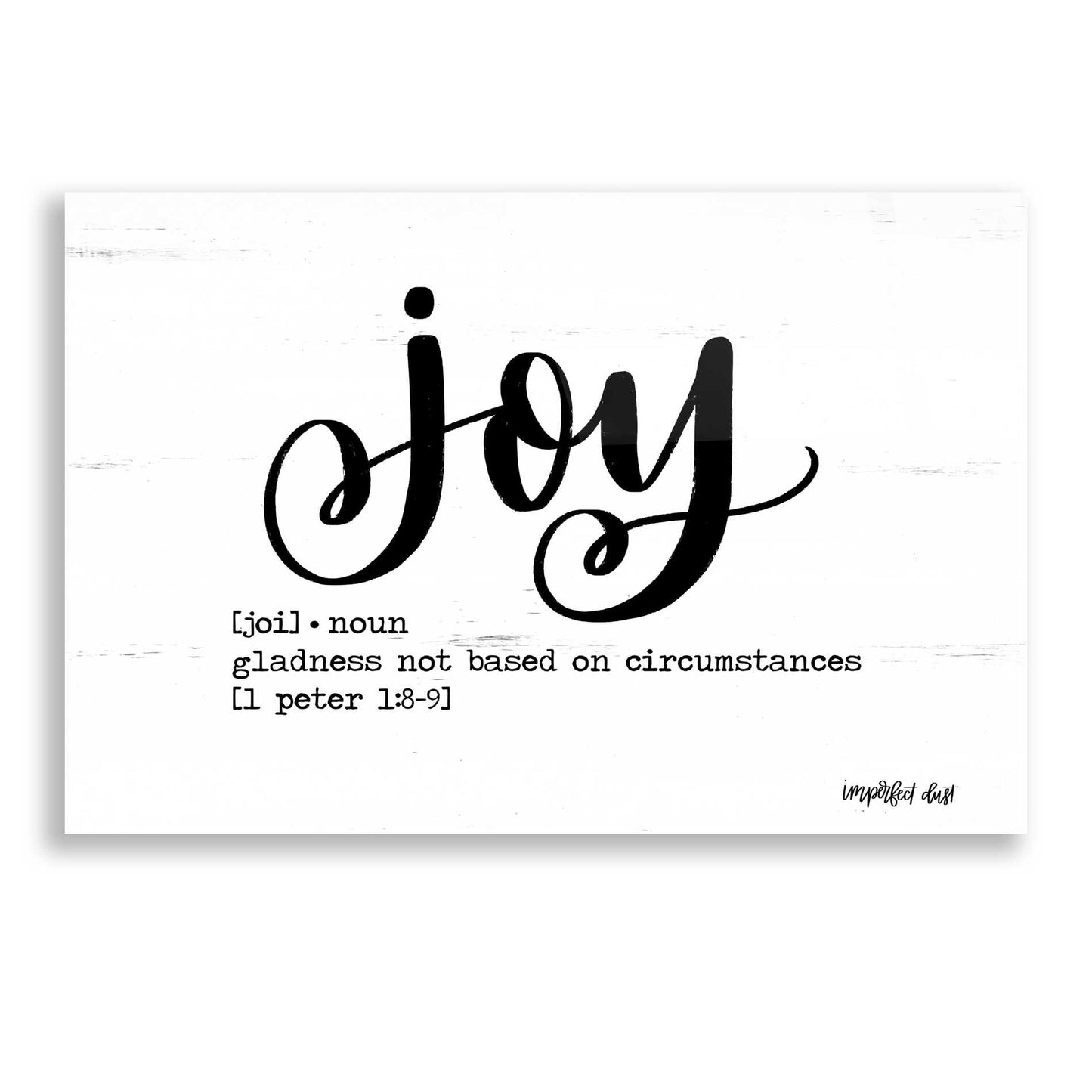 Epic Art 'Joy' by Imperfect Dust, Acrylic Glass Wall Art,24x16