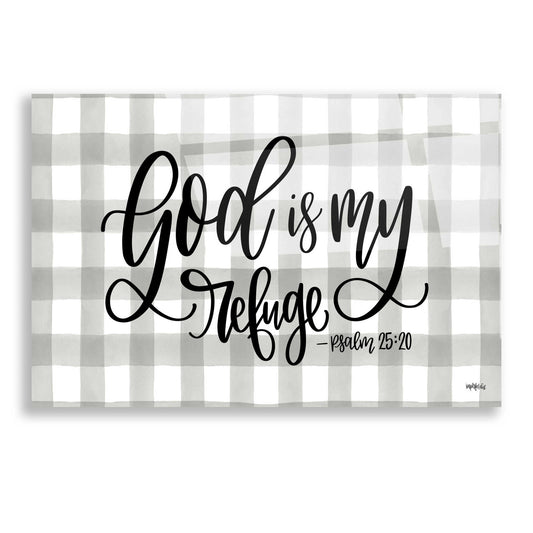 Epic Art 'God is My Refuge' by Imperfect Dust, Acrylic Glass Wall Art