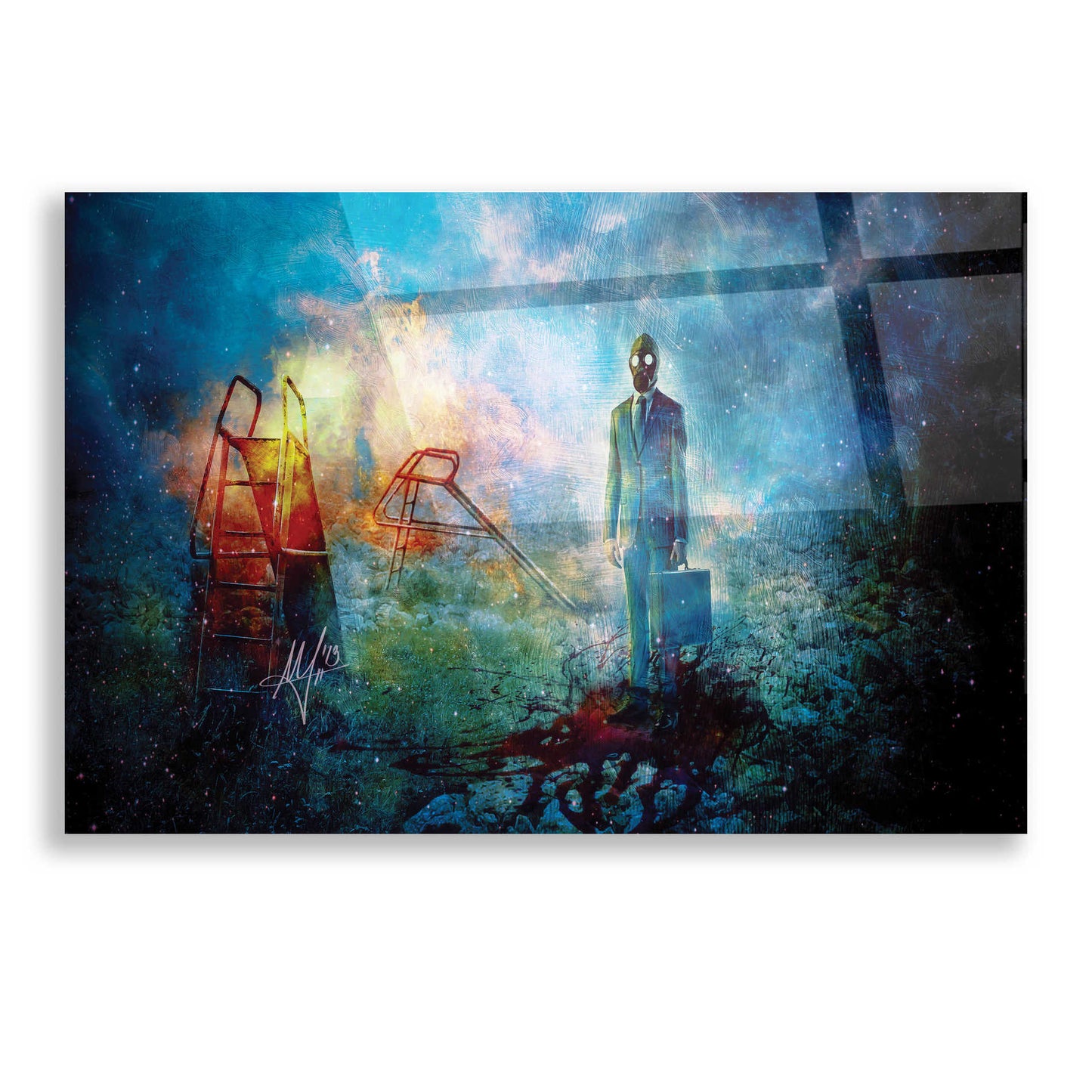 Epic Art 'Grief' by Mario Sanchez Nevado, Acrylic Glass Wall Art,16x12