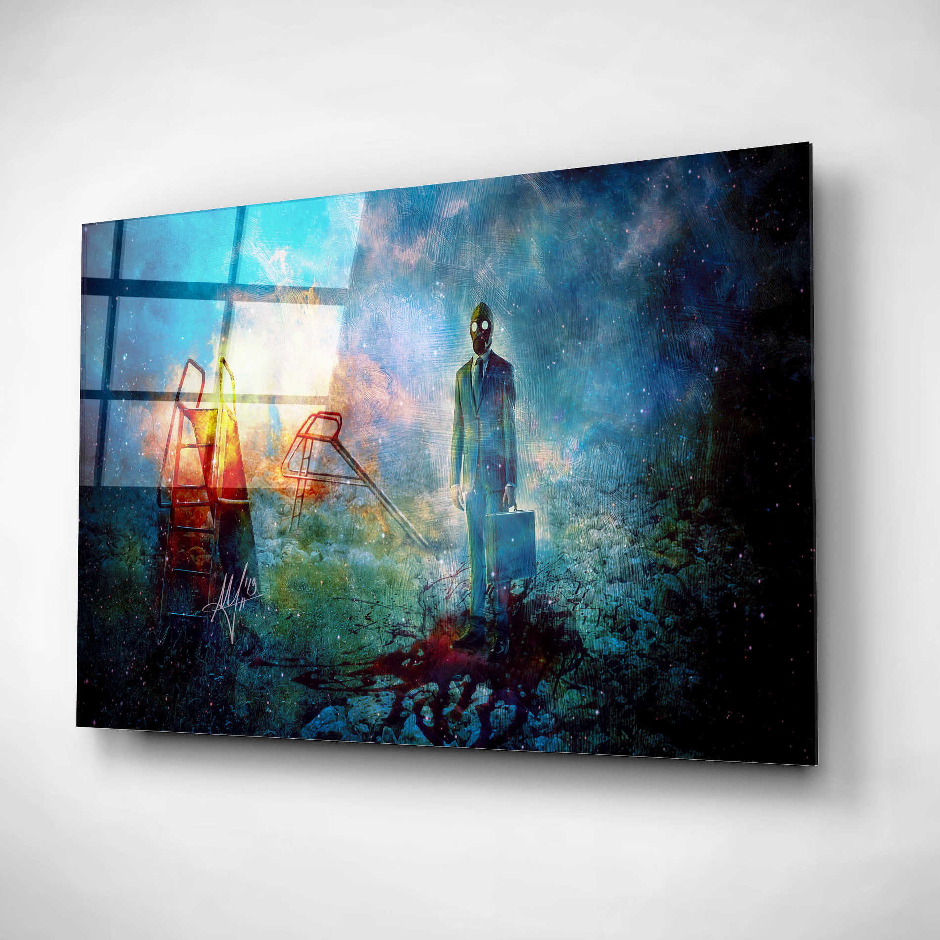 Epic Art 'Grief' by Mario Sanchez Nevado, Acrylic Glass Wall Art,24x16