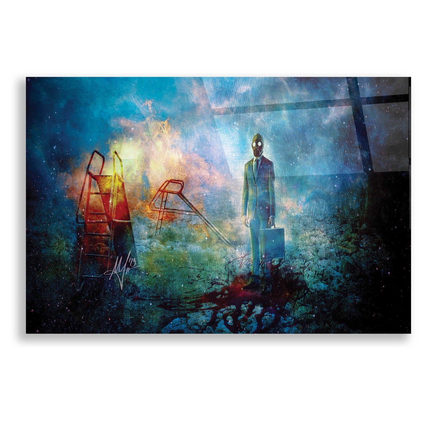 Epic Art 'Grief' by Mario Sanchez Nevado, Acrylic Glass Wall Art,24x16