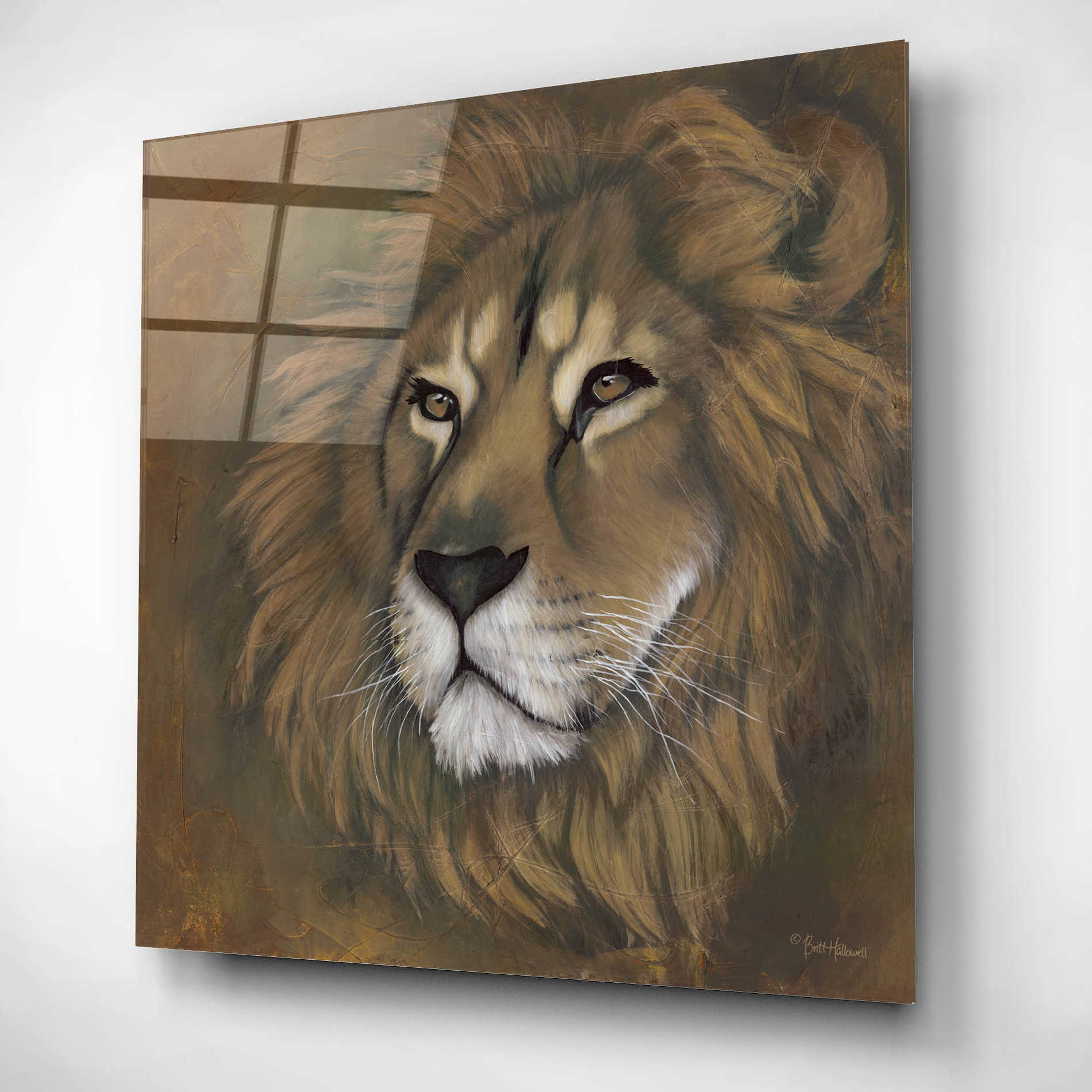 Epic Art 'The King Has Returned' by Britt Hallowell, Acrylic Glass Wall Art,12x12