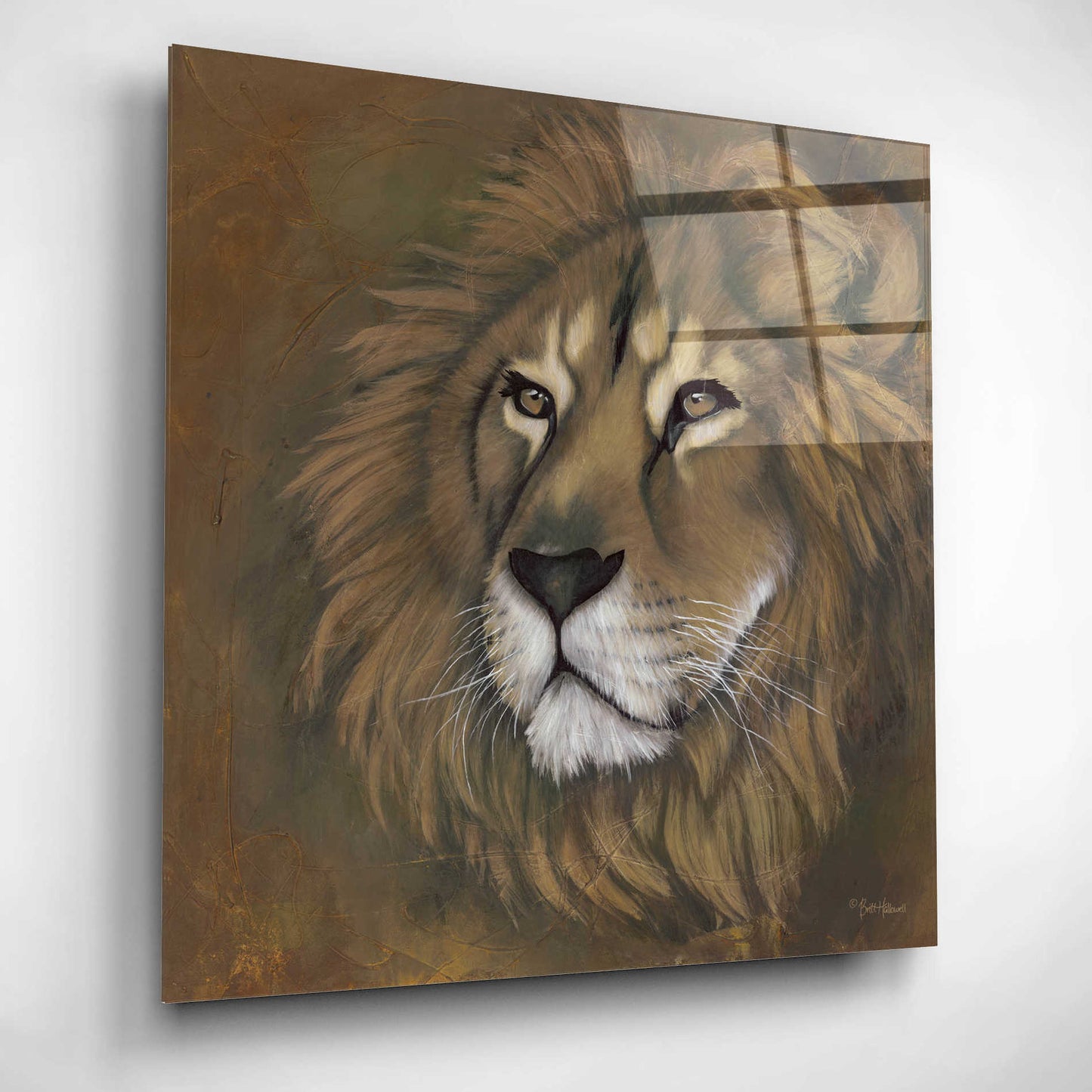 Epic Art 'The King Has Returned' by Britt Hallowell, Acrylic Glass Wall Art,12x12