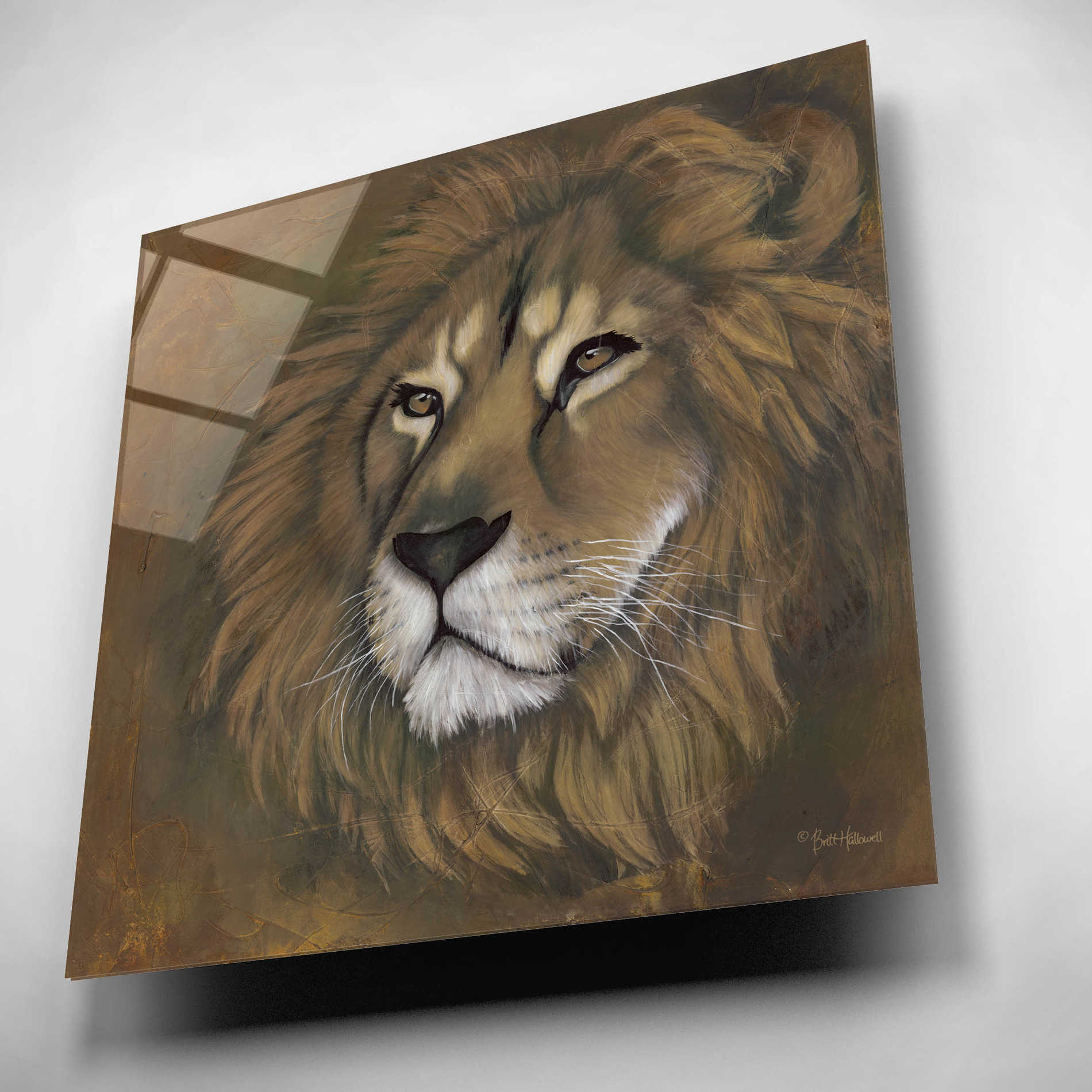 Epic Art 'The King Has Returned' by Britt Hallowell, Acrylic Glass Wall Art,12x12