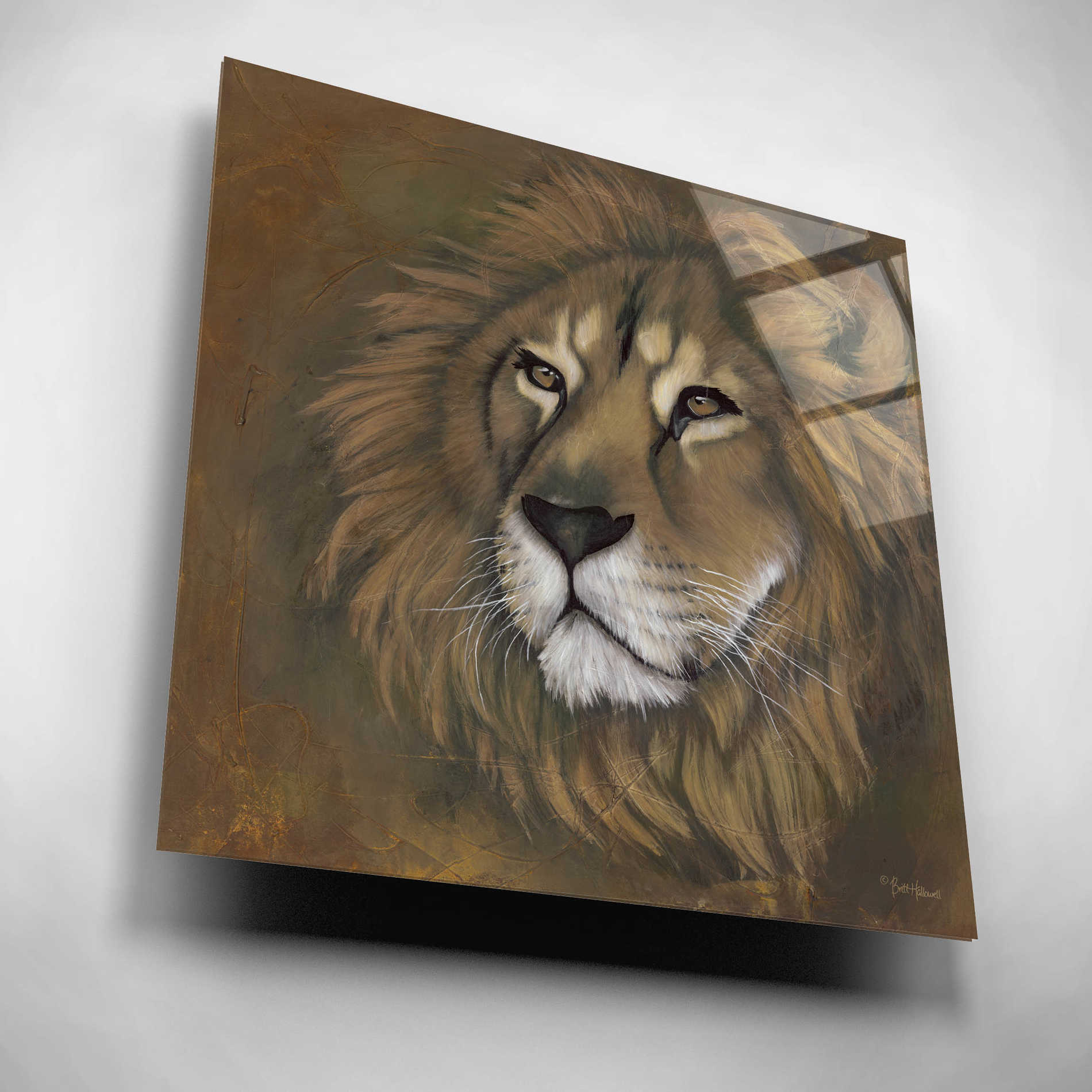 Epic Art 'The King Has Returned' by Britt Hallowell, Acrylic Glass Wall Art,12x12