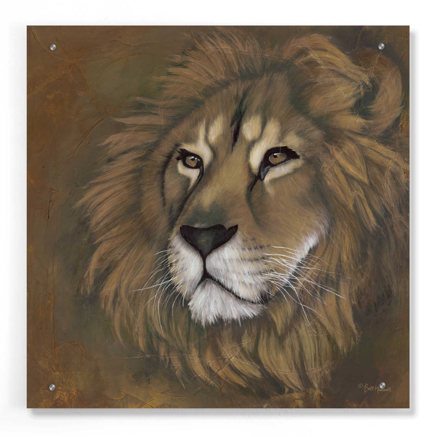 Epic Art 'The King Has Returned' by Britt Hallowell, Acrylic Glass Wall Art,24x24