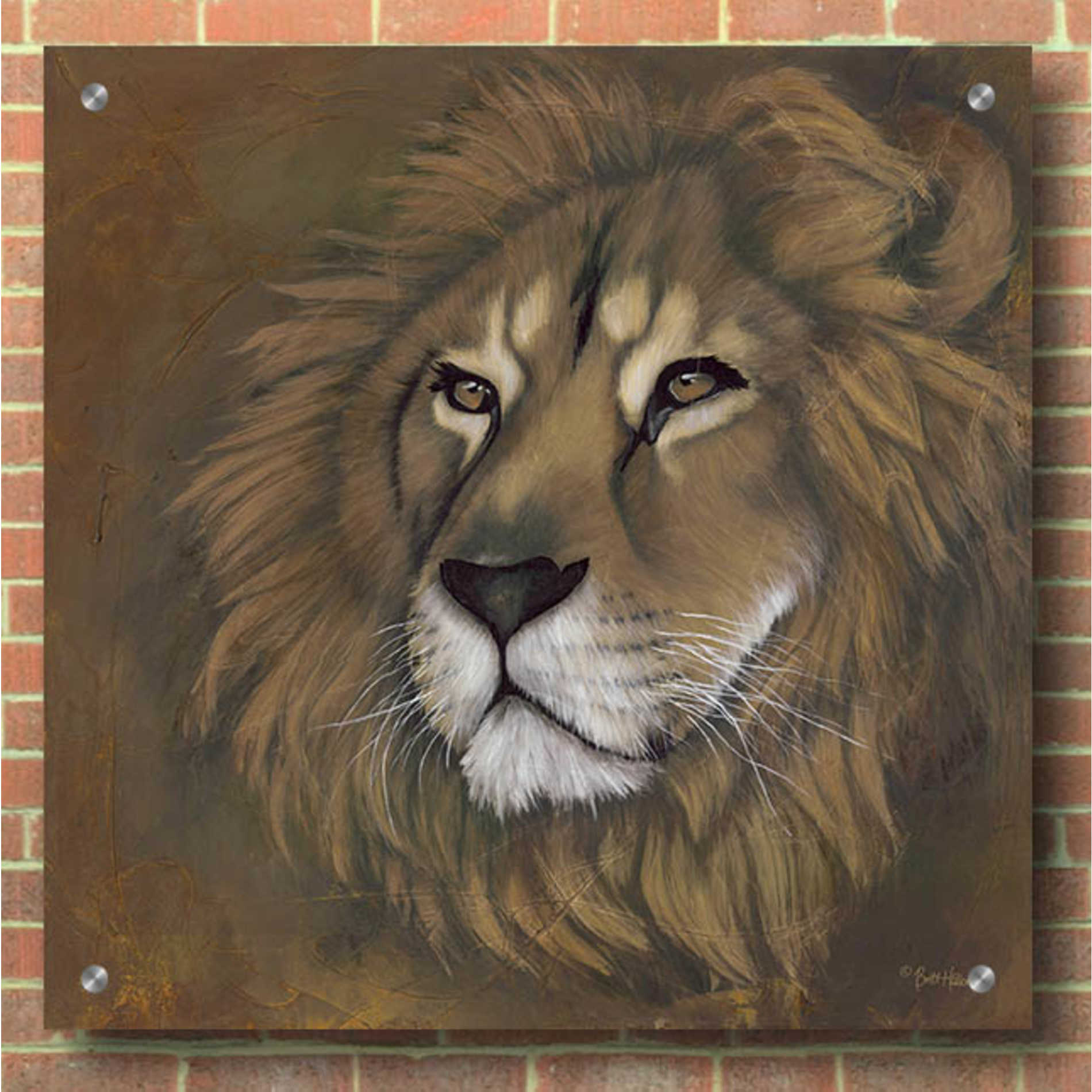 Epic Art 'The King Has Returned' by Britt Hallowell, Acrylic Glass Wall Art,36x36