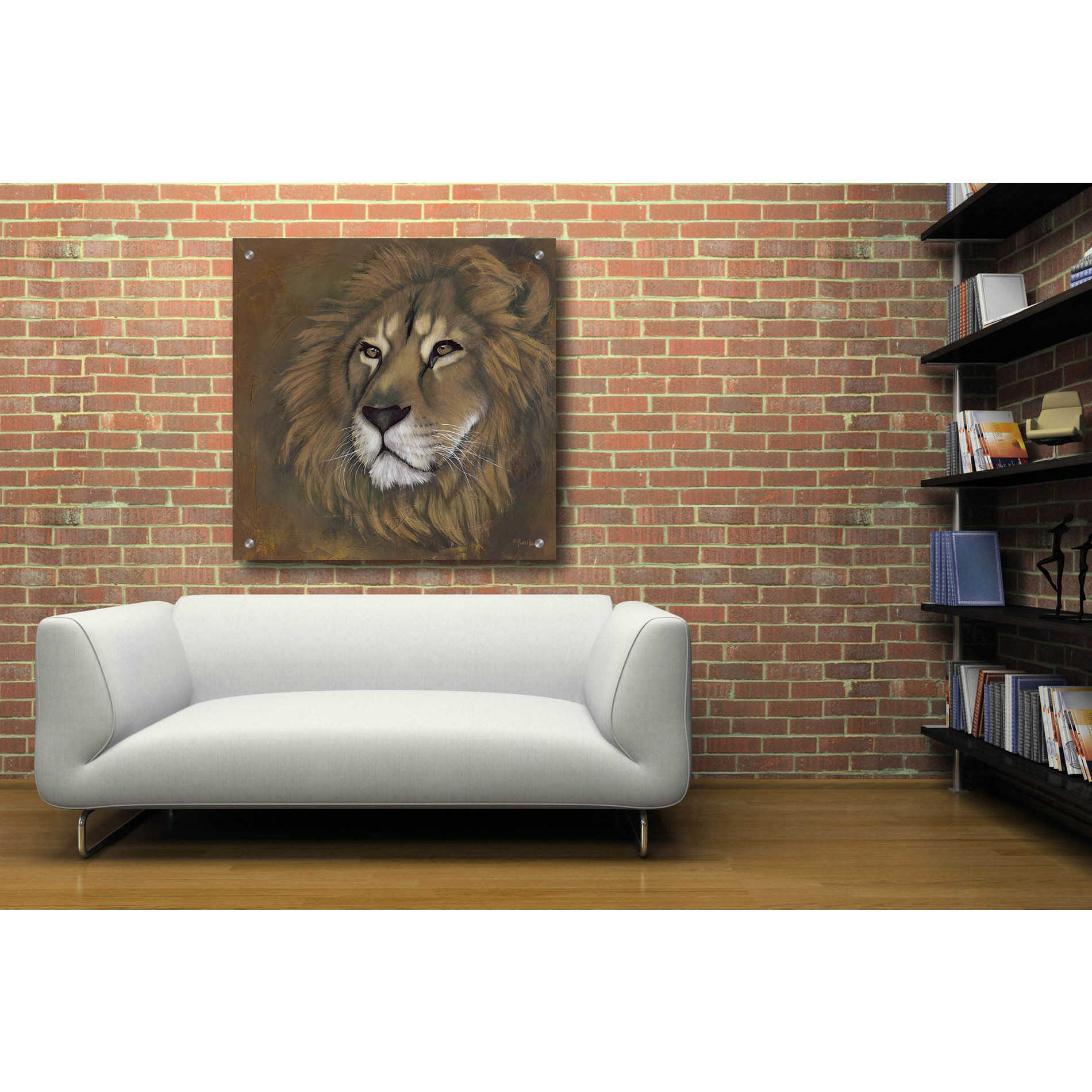 Epic Art 'The King Has Returned' by Britt Hallowell, Acrylic Glass Wall Art,36x36