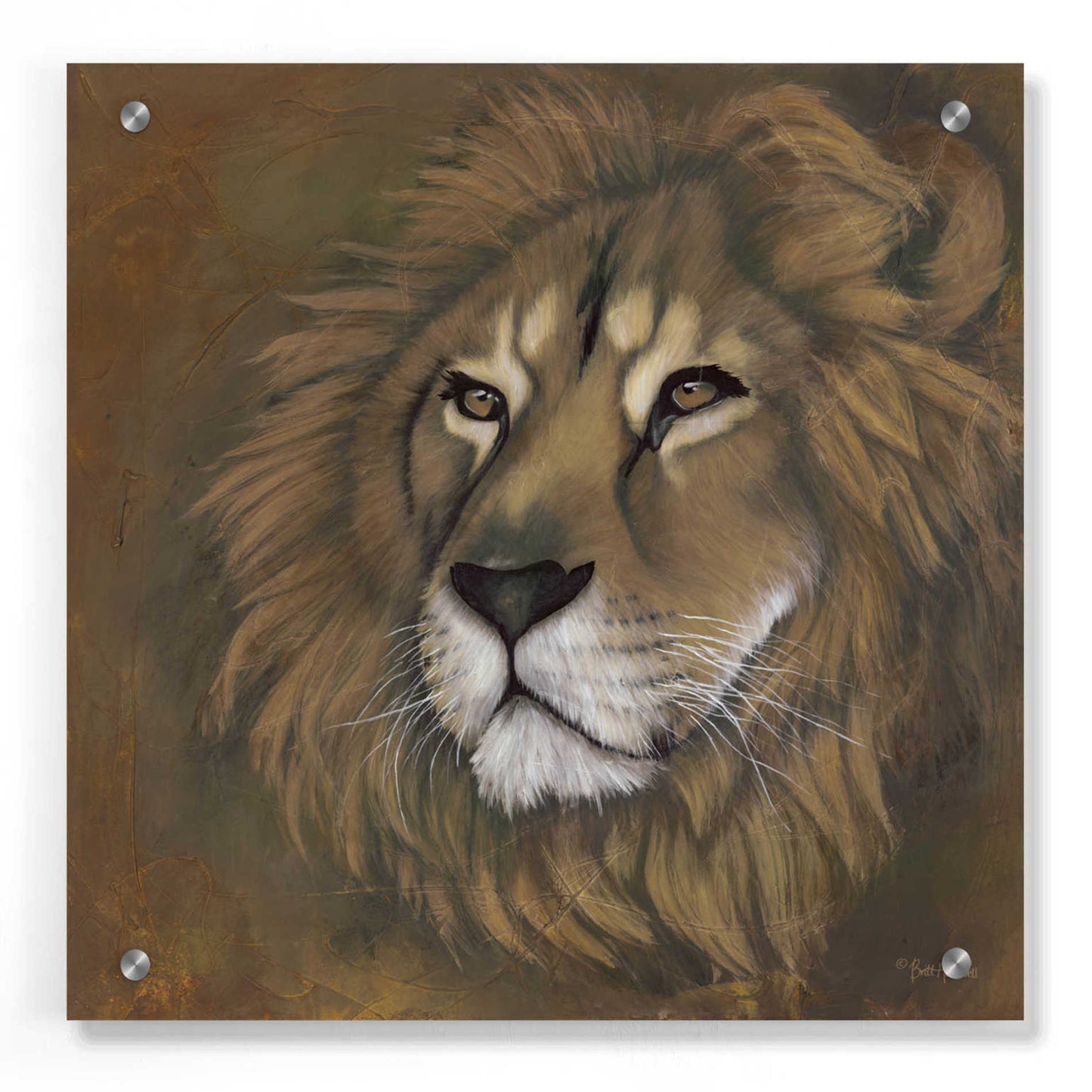 Epic Art 'The King Has Returned' by Britt Hallowell, Acrylic Glass Wall Art,36x36