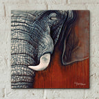 Epic Art 'Revering Tembo' by Britt Hallowell, Acrylic Glass Wall Art,12x12
