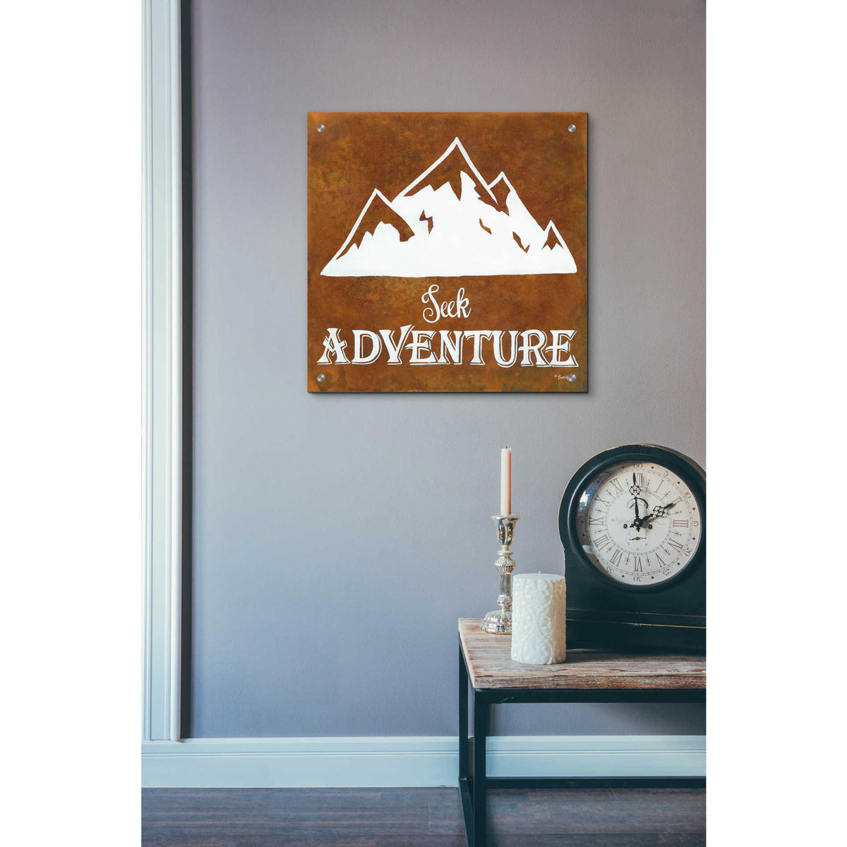 Epic Art 'Seek Adventure' by Britt Hallowell, Acrylic Glass Wall Art,24x24